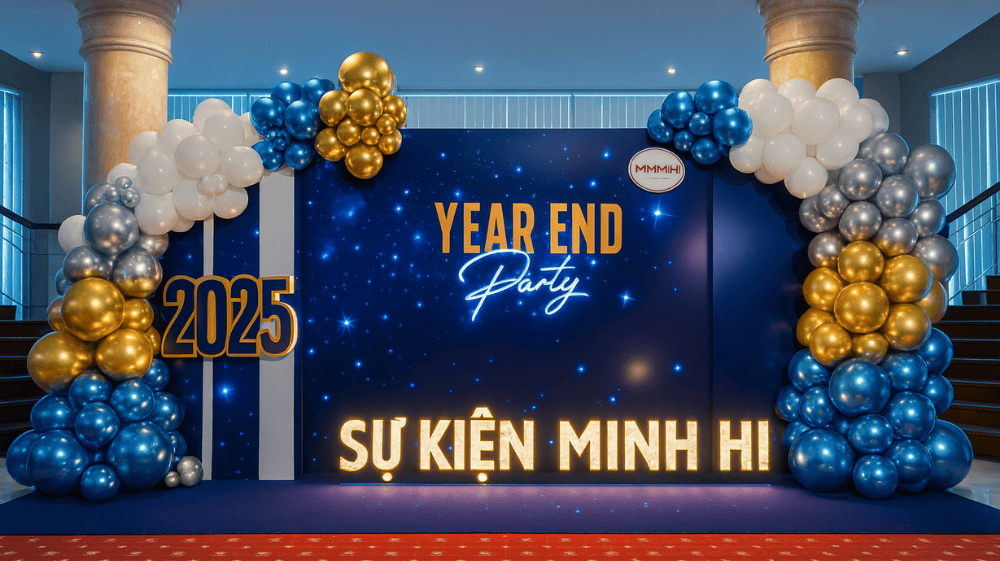 Dịch vụ trang trí tiệc tất niên tại sự kiện minh hi