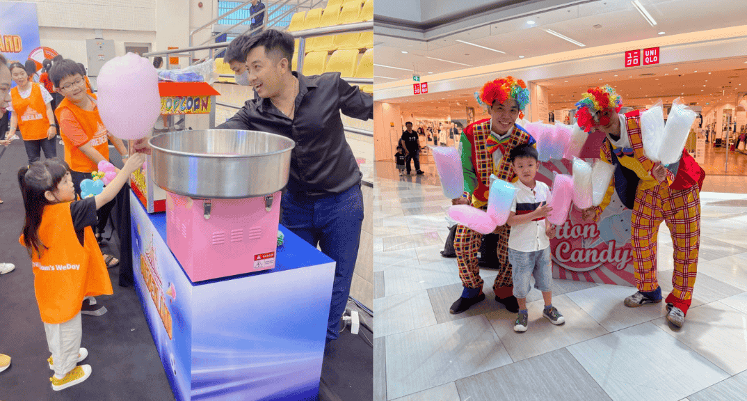 kẹo bông gòn cho sự kiện tại tphcm