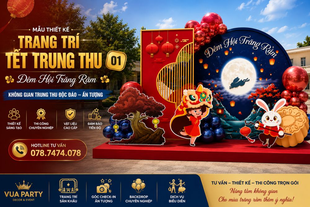Mẫu thiết kế trang trí tết trung thu 01
