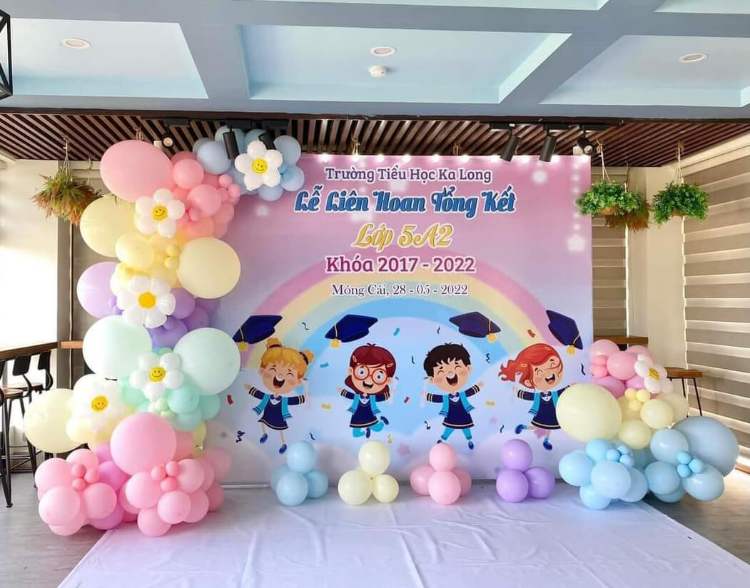 Mẫu cổng bóng khai giảng mầm non
