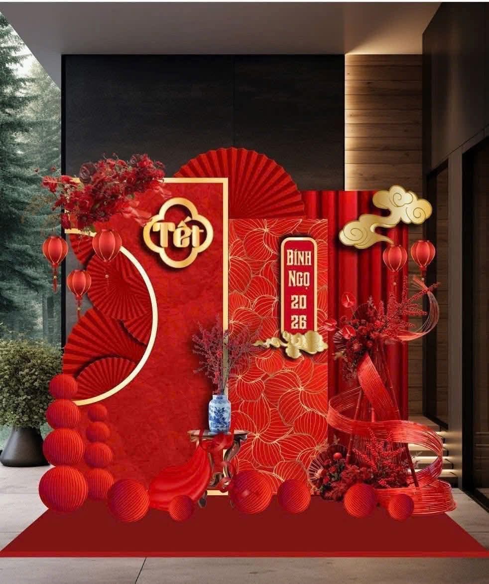 Trang trí tết 2026 – đón lộc xuân rực rỡ cùng sinh nhật 5 sao