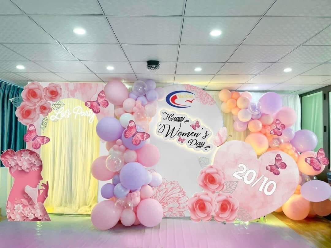 Tổ chức sự kiện 20/10, dịch vụ trang trí 20/10, trang trí 20/10 trọn gói