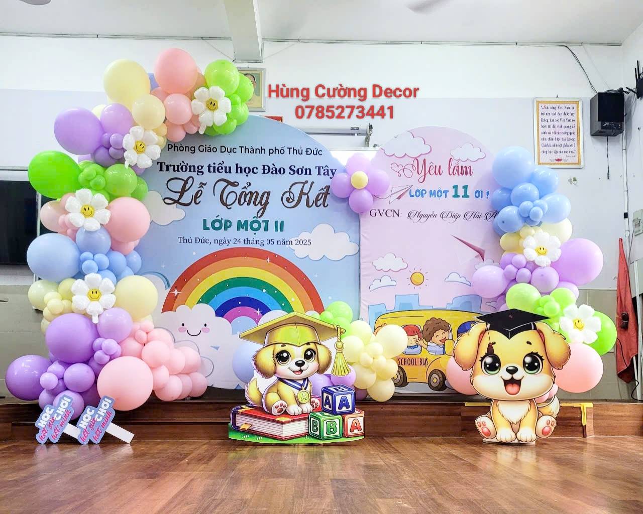 Trang trí lễ bế giảng mầm non đẹp, sáng tạo – xu hướng 2026 ấn tượng nhất