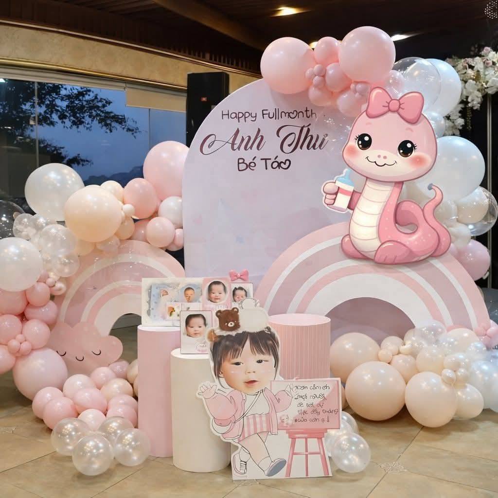 Trang trí thôi nôi bé gái tại nhà