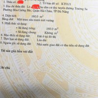 160m2 (5x32) mặt tiền đường 30/4, hòa cường bắc, hải châu. 22 tỷ