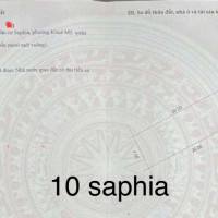 19tỷ/140m2.đất đường  10,5m ,khu saphia, nhìn ra biển sơn thủy .h:đông