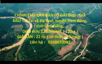 Chính chủ cần bán lô đất đẹp - giá đầu tư tại xã đạ rsal, huyện đam rông, tỉnh