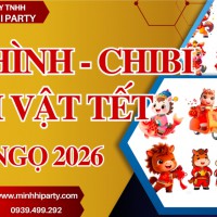 Cung cấp mô hình linh vật tết 2026 – chibi ngựa chủ đề tết