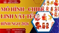 Cung cấp mô hình linh vật tết 2026 – chibi ngựa chủ..
