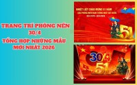 Dịch vụ trang trí phông nền 30/4 chuyên nghiệp – giá rẻ