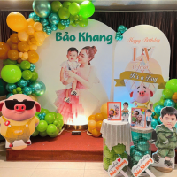 Dịch vụ trang trí backdrop thôi nôi bé trai tuổi rồng - chủ đề yêu thích