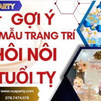 Gợi ý 55 mẫu trang trí thôi nôi bé tuổi tỵ mới nhất 2026