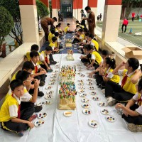Hoạt động trải nghiệm nặn tò he ngày tết tại trường học