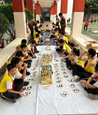 Hoạt động trải nghiệm nặn tò he ngày tết tại trường học