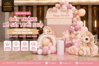 Mẫu trang trí đầy tháng bé gái tuổi ngọ