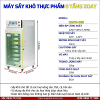 Máy sấy thực phẩm 8 khay kmfd08s.