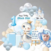 Thiết kế trang trí thôi nôi bé trai tuổi tỵ đình hải – concept rắn hoàng tử dễ t