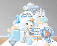 Thiết kế trang trí thôi nôi bé trai tuổi tỵ đình hải –..