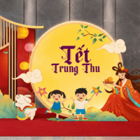 Trang trí tiểu cảnh đêm hội trăng rằm