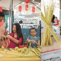 Thuê nghệ nhân xếp lá dừa cho sự kiện