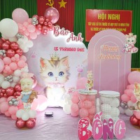 Thuê trang trí thôi nôi bé gái đẹp nhất 2026 | giá rẻ, sang trọng, trọn gói – si