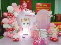 Thuê trang trí thôi nôi bé gái đẹp nhất 2026 | giá rẻ, sang..