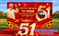 Trang trí 30/4 cho cơ quan