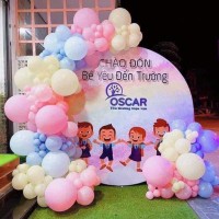 Trang trí khai giảng năm học mới bằng bong bóng trọn gói giá rẻ