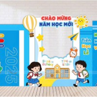 Trang trí lễ khai giảng năm học mới