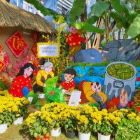 Trang trí tiểu cảnh tết 2026 – đón xuân rộn ràng, không gian rực rỡ cùng sinh nh