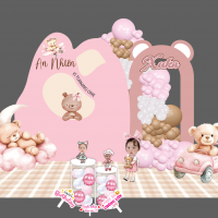 Trang trí thôi nôi chủ đề gấu teddy