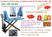 Xe nâng tay dùng trong kho hàng thương mại điện tử